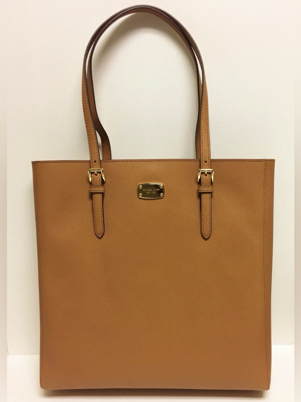 Michael Kors Jet Set Travel Saffiano Tote in Acorn Brown